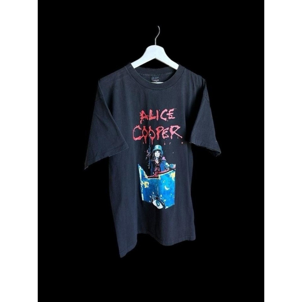 1997 Alice Cooper Tshirt Sz XL Carnival Tour Black‎ Vintage Band